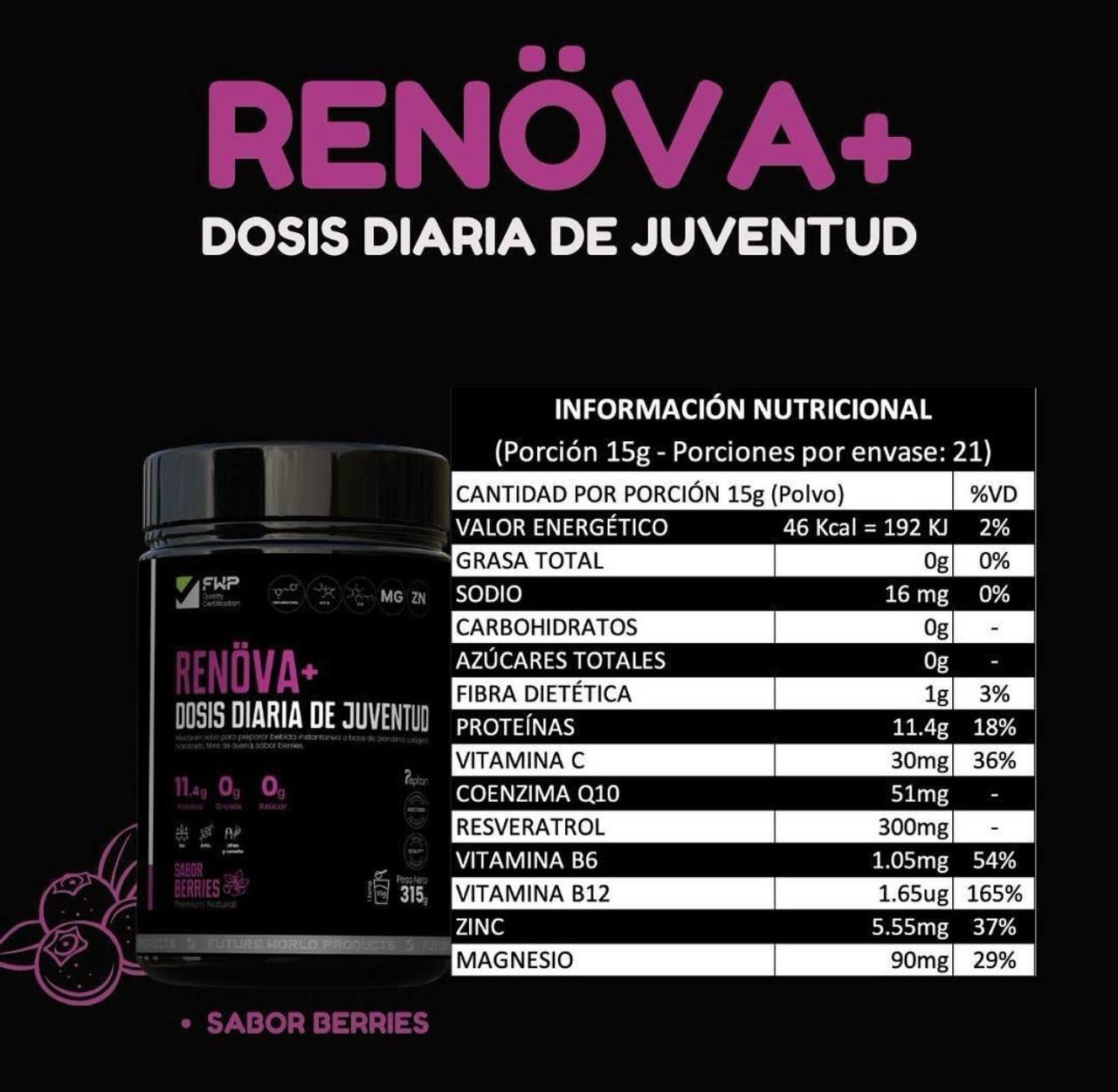 COLÁGENO DOBLEMENTE HIDROLIZADO RENOVA+