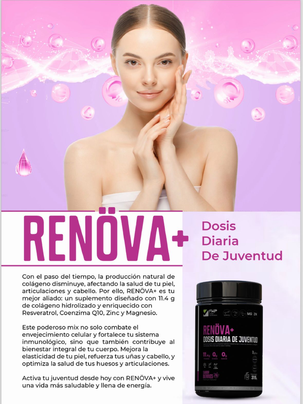 COLÁGENO DOBLEMENTE HIDROLIZADO RENOVA+
