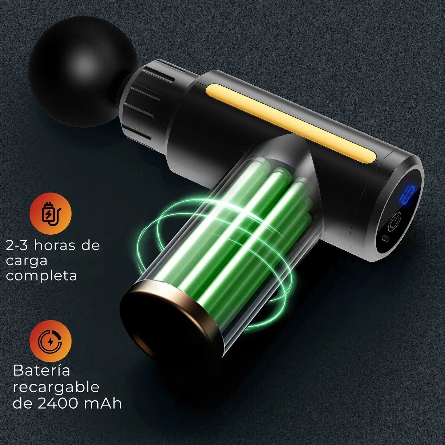 PISTOLA MASAJEADORA MUSCULAR